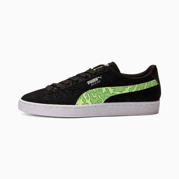 Puma Suede Classic x Rick & Morty Low Mens Casual Shoe Black 386780-01 NEW Multi - Picture 4 of 7